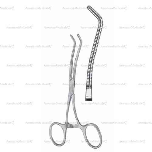 cooley ring bulldog clamp - 13.5 cm (5 1/4"), double angled