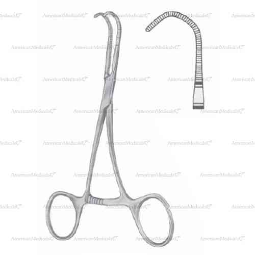 castaneda atraumatic neonatal clamp - 12 cm (4 3/4"), figure 491