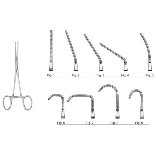 pediatric atraumatic vascular clamp - straight