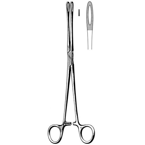 foerster sponge holding forceps with ratchet - narrow