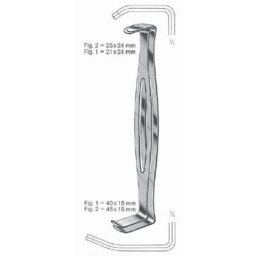 us army (parker-langenbeck) retractor set - 21 cm (8 1/4")