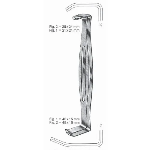 us army (parker-langenbeck) retractor set - 21 cm (8 1/4")