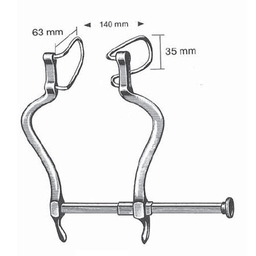 gosset abdominal retractor - 140 mm