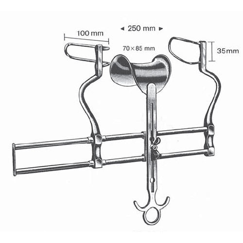 balfour abdominal retractor - 25 cm (9 7/8")