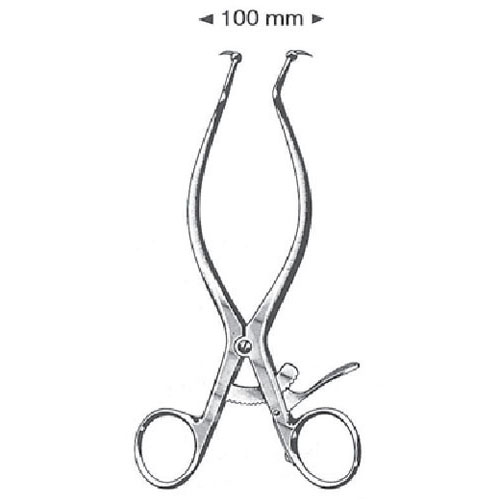 gelpi perineal retractor with stop - 18 cm (7 1/8")