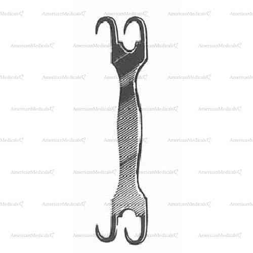 double sided muscle retractor - 10 cm (3 7/8")
