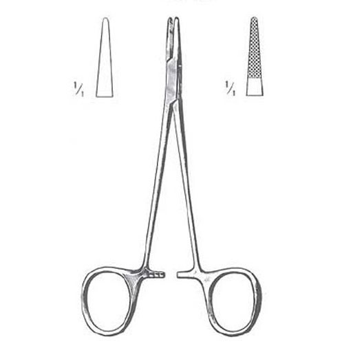 halsey needle holder - 13 cm (5 1/8