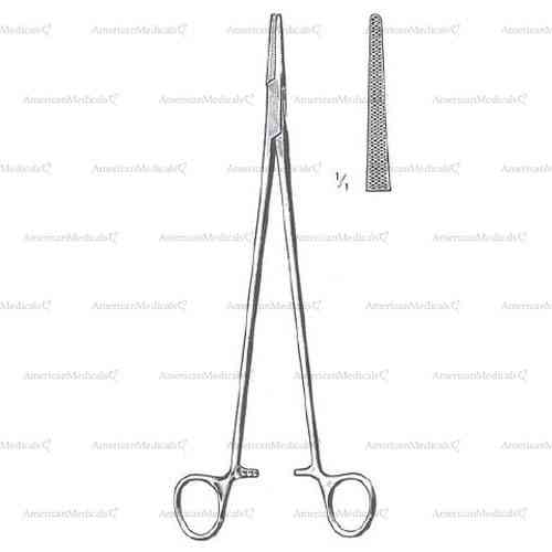 wangensteen needle holder - long, 27 cm (10 5/8")