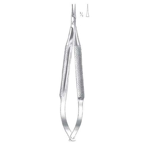 barraquer needle holder without catch - straight, 10 cm (3 7/8")