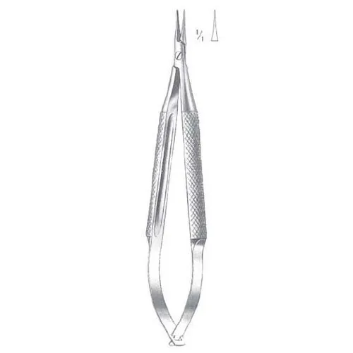 barraquer needle holder without ratchet - 10 cm (3 7/8")