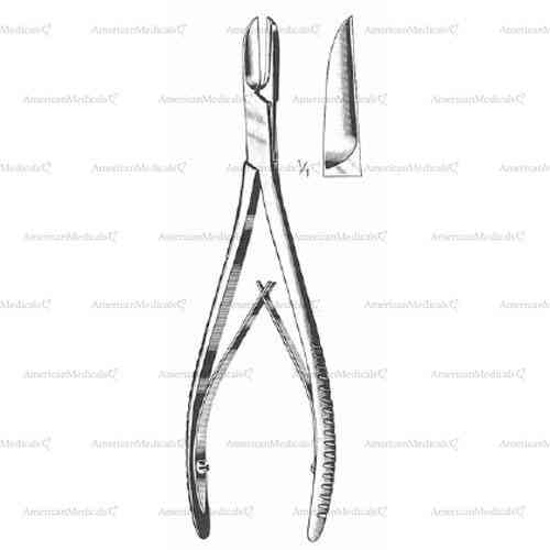 cottle-kazanjian bone cutting forceps - 19 cm (7 1/2")