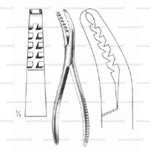 semb bone holding forceps - 19 cm (7 1/2")