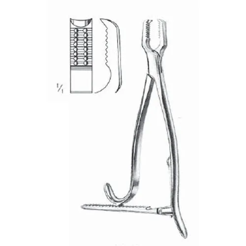 kern bone holding forceps with ratchet