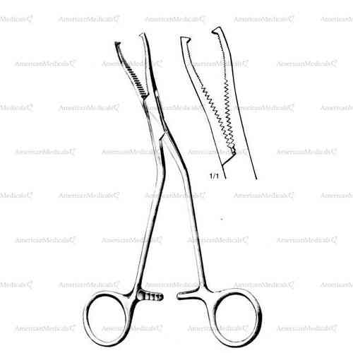 dingmann bone holding forceps - 19 cm (7 1/2