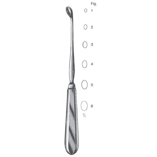 simon bone curette - 24 cm (9 3/8")