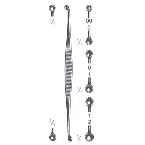 martini double ended bone curettes - 13.5 cm (5 1/4