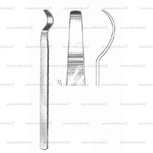 bone lever - 14 cm (5 1/2"), 5 mm