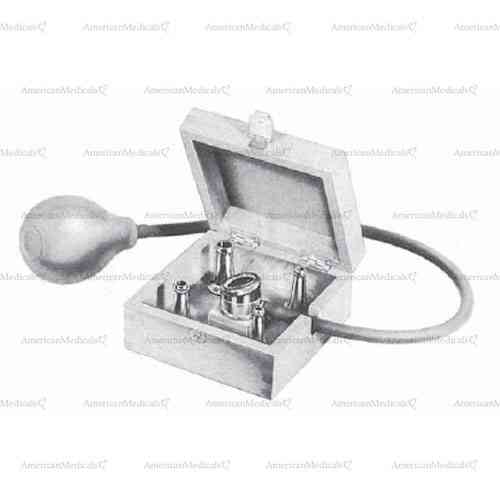 bruenings ear specula - complete set with pneumatic bulb