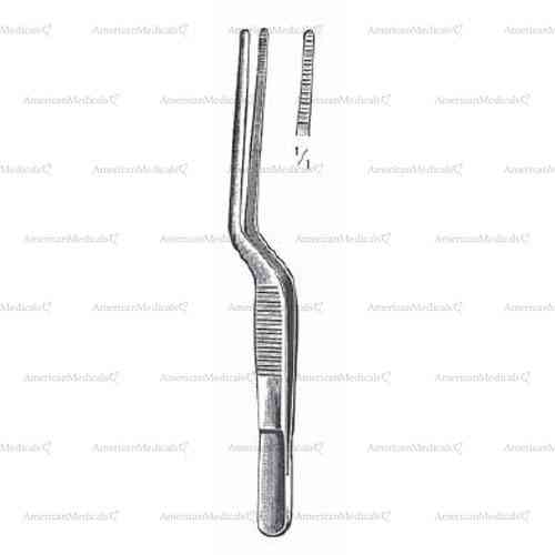 lucae ear forceps - bayonet, 14 cm (5 1/2")