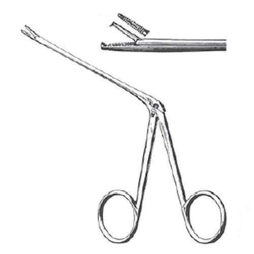 hartmann ear forceps - serrated with ratchet