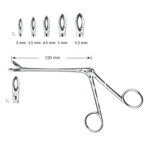 weil-blakesley nasal cutting forceps without neck - 120 mm length