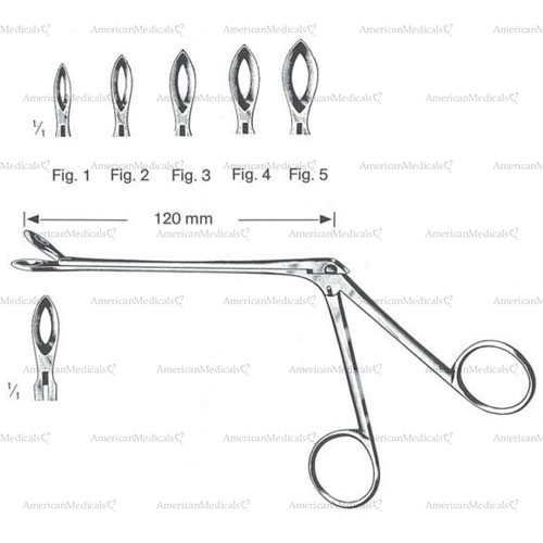 weil-blakesley nasal cutting forceps with neck - 3.120 mm length