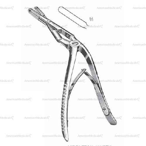 middleton-jansen cutting forceps - 19 cm (7 1/2"), 4 x 22 mm