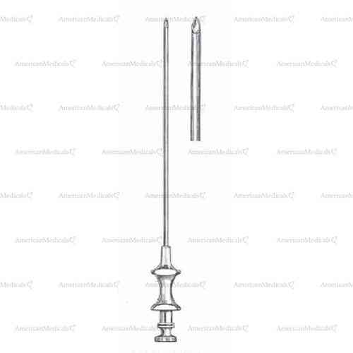 lichtwitz needle with luer lock - 10 cm (3 7/8")