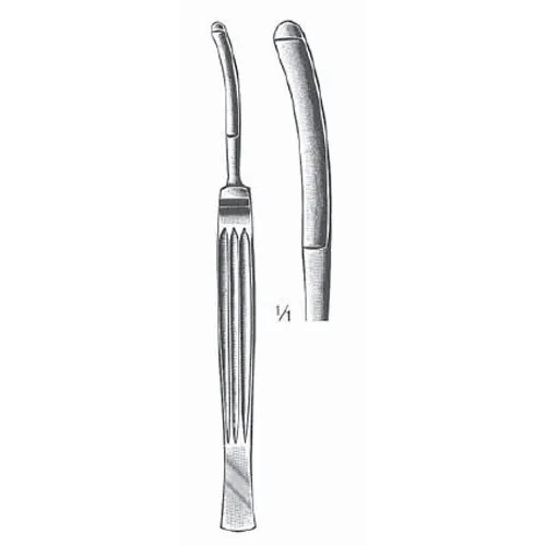 converse buttoned nasal knife - curved, 16 cm (6 1/4")