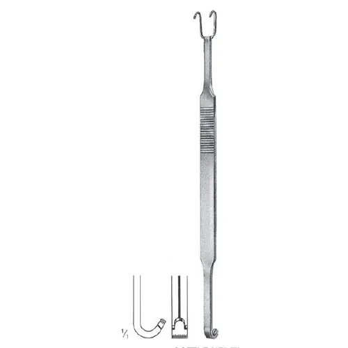 cottle-neivert double ended nasal retractor with double hook - 20 cm (8")