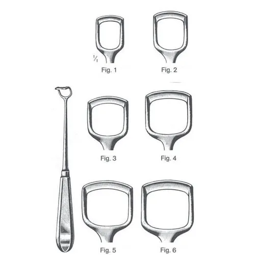 beckmann adenoid curette - 22 cm (8 3/4")