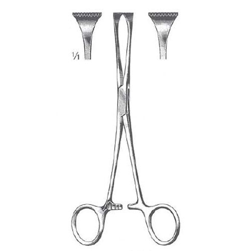 allis-adair tissue forceps - 10 x 11 Teeth - 15.5 cm (6 1/8")