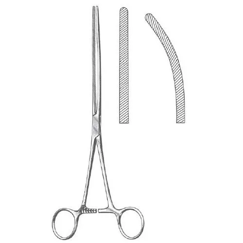 doyen baby intestinal forceps - 18 cm (7 1/8")