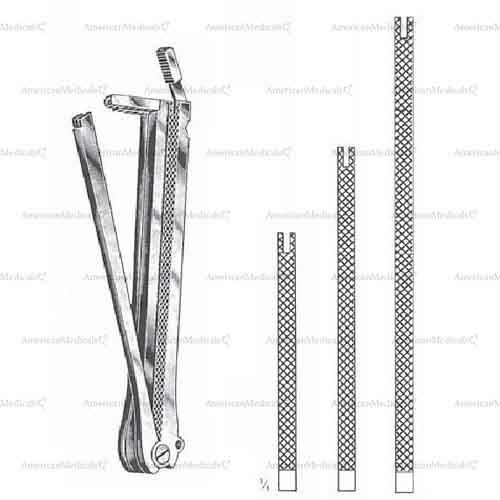 demartel-wolfson anastomosis clamps - set of 3