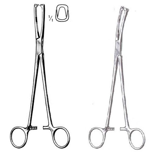 jakobs vulsellum forceps - 2 x 2 Teeth - 21 cm (8 1/4")