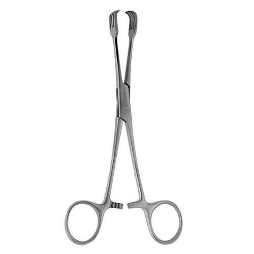 braun tenaculum forceps - 4 x 4 Teeth - 15.5 cm (6 1/8")