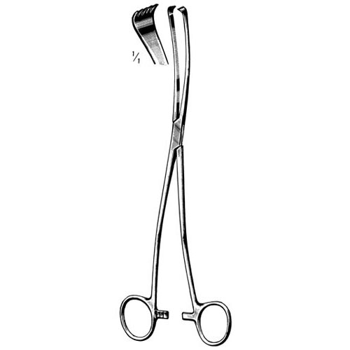 iowa vulsellum forceps - 5 x 6 Teeth - 26 cm (10 1/4")