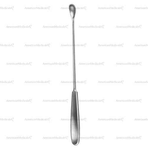 gourdet uterine curette - 28 cm (11")