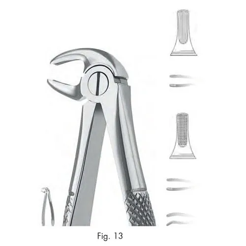 extracting forceps, figure 13 - english pattern