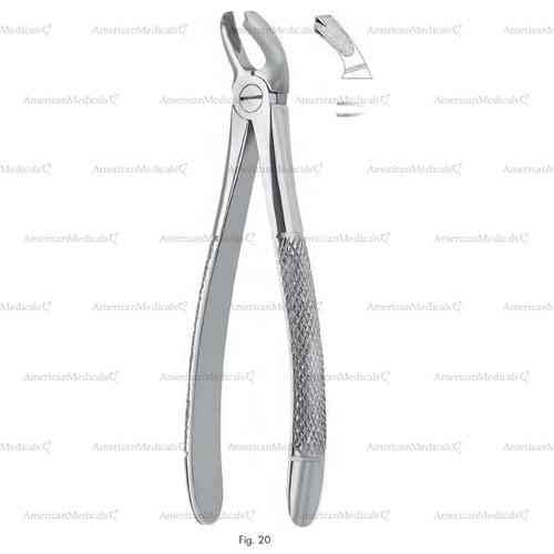 extracting forceps, figure 20 - english pattern