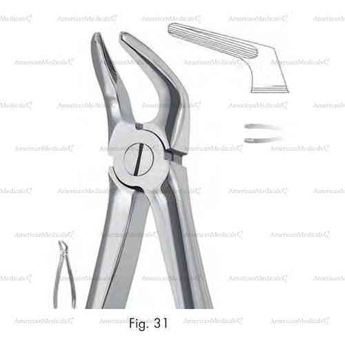 extracting forceps, figure 31 - english pattern