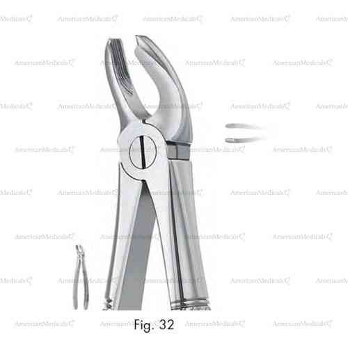 extracting forceps, figure 32 - english pattern