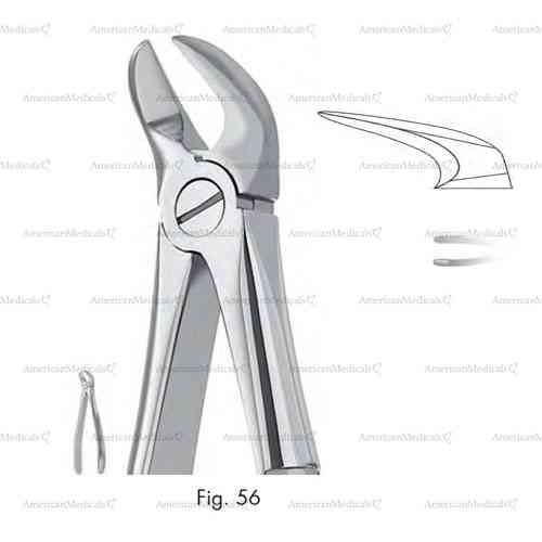 extracting forceps, figure 56 - english pattern
