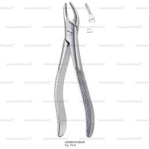 lawrence read extracting forceps, figure 76n - english pattern