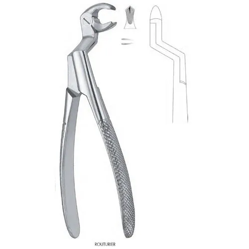 routurier extracting forceps - lower molars and wisdoms, right