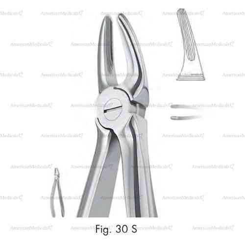 extracting forceps for children, figure 30s - english pattern