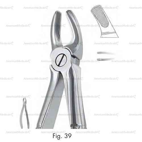 extracting forceps for children, figure 39 - english pattern