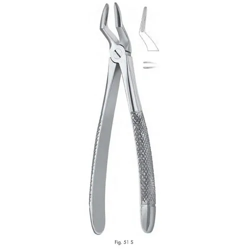 extracting forceps for children, figure 51s - english pattern