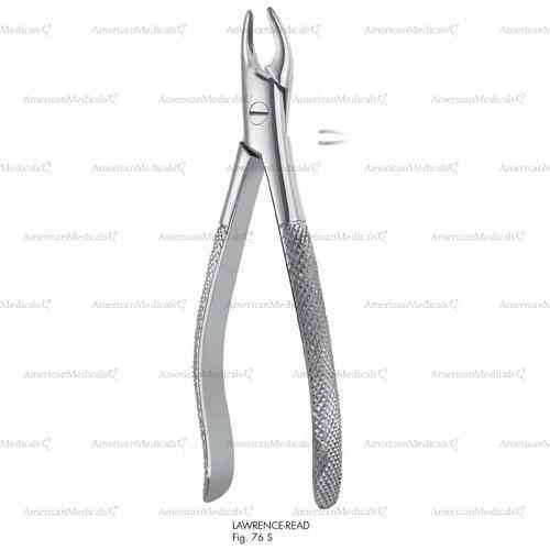 lawrence read extracting forceps for children, figure 76s - english pattern