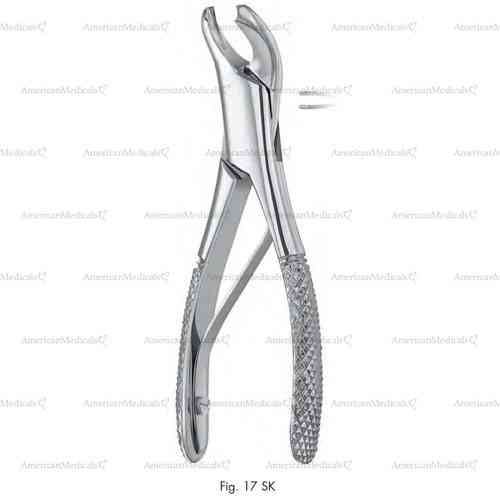 extracting forceps for children, figure 17sk - american pattern